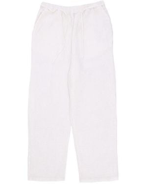 Obey Straight Trousers - White