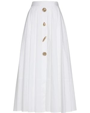 SIMONA CORSELLINI Midi Skirts - Blanco