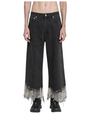 44 Label Group Wide Jeans - Negro