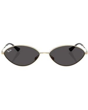 Ray-Ban Kai Oval Sonnenbrille - Schwarz
