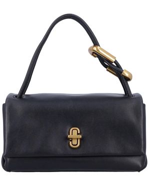 Marc Jacobs Zwarte Handtas Met J Marc Sluiting - Blauw