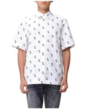 Karl Lagerfeld Short Sleeve Shirts - Bianco