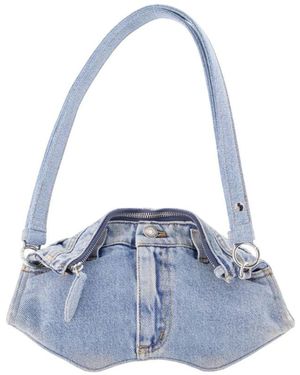 McQueen Tassen ,Blauw ,Denim Manta Schoudertas