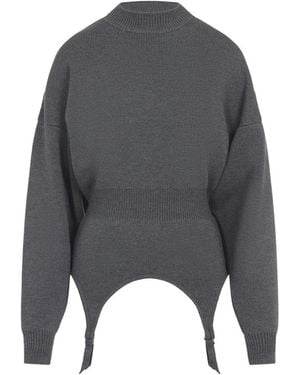 Jean Paul Gaultier Round-Neck Knitwear - Grijs