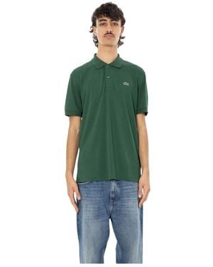 Lacoste Tops ,Groen ,Classic Fit Licht Piqué Polo