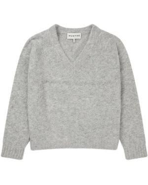 Munthe V-Neck Knitwear - Grey