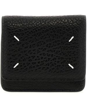 Maison Margiela Leder Bi-Fold Geldbörse - Schwarz