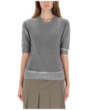 Our Legacy Truien & Vesten ,Grijs ,Wol Trui Met Ronde Hals