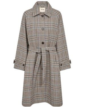 Mos Mosh Belted Coats - Grey