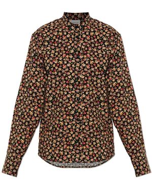Moncler Bloemenprint Blouse - Bruin