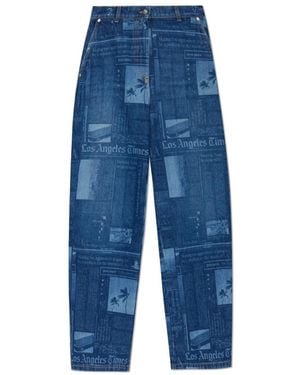 Palm Angels Loose-Fit Jeans - Bleu