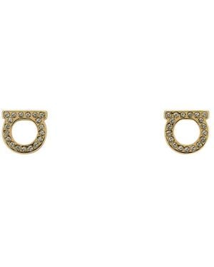 Ferragamo Accessoires ,Geel ,Stijlvolle Oorbellen Voor Een Chique Uitstraling - Naturel