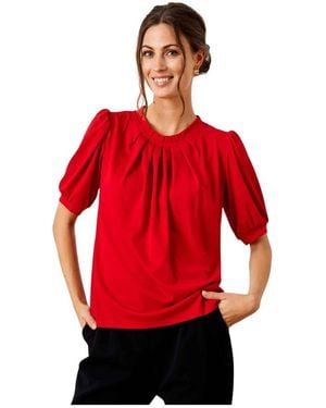 iN FRONT Blouses - Rouge