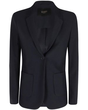 Seventy Jassen ,Blauw ,Leer Blazerjas