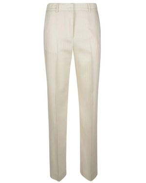 Ermanno Scervino Broeken ,Leer Slim-Fit Broek - Naturel