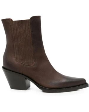 Paris Texas Cowboy Boots - Marron