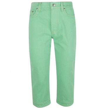 Versace Cropped Jeans - Verde