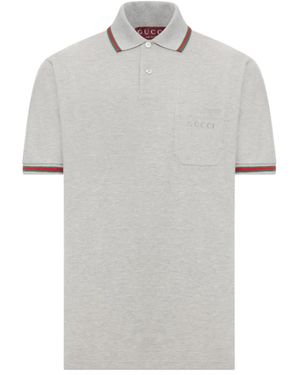Gucci Polo Shirts - Gris