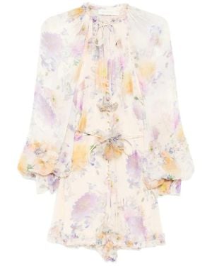 Zimmermann Luna Ruffle Playsuit - Wit