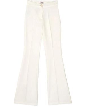 Oltre Wide Trousers - Blanco