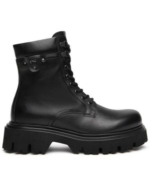 Nero Giardini Lace-Up Boots - Nero