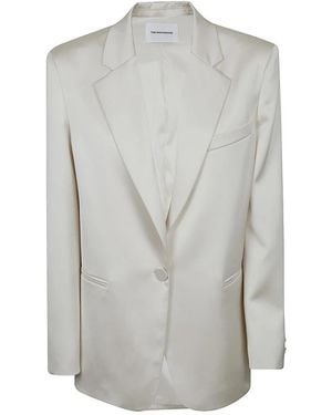 ANDAMANE Jassen ,Leer Guia Oversized Blazer - Grijs