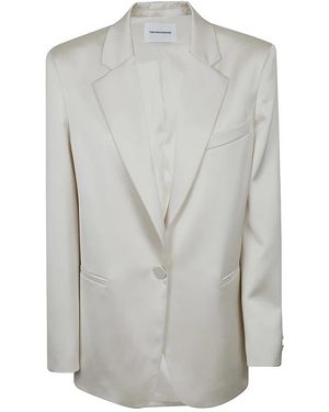 ANDAMANE Jassen ,Leer Guia Oversized Blazer - Grijs