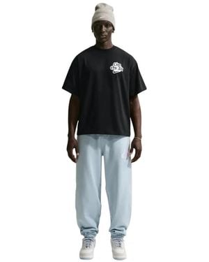 Nike Solo Swoosh Loose Fit Cotton T-Shirt - Zwart