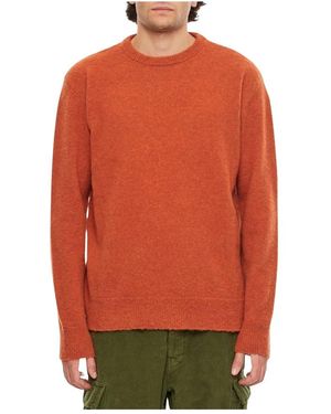 President's Shetland Woll Rundhals Pullover - Orange