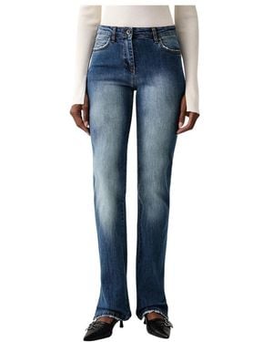 Patrizia Pepe Bootcut Jeans - Blauw