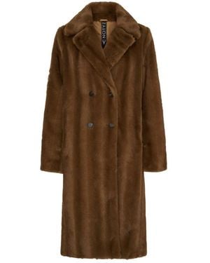 Notyz Faux Fur & Shearling Jackets - Brown
