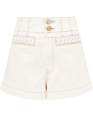 Zimmermann Denim Shorts - White