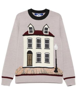 Junya Watanabe Round-Neck Knitwear - Grey