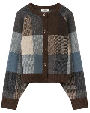 Rodebjer Nina Check Strickpullover - Schwarz