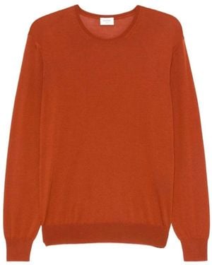 Saint Laurent Round-Neck Knitwear - Orange