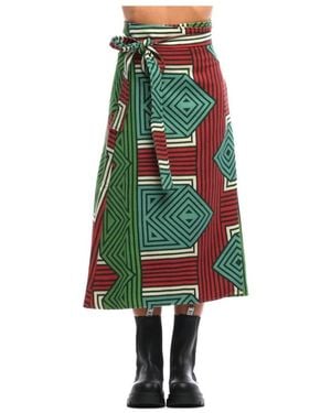 Pierre Louis Mascia Midi Skirts - Green