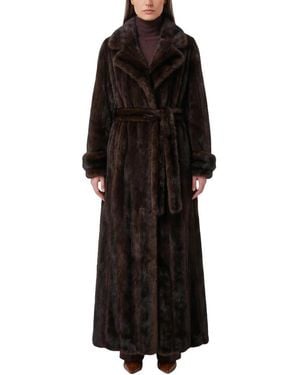 Frankie Shop Belted Coats - Negro