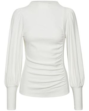 Gestuz Puff Bluse - Weiß