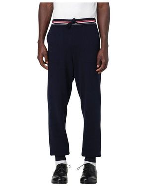 Thom Browne Blaue Sweatpants Mit Lockerer Passform