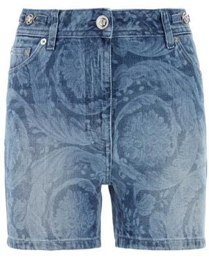 Versace Denim Shorts - Blue