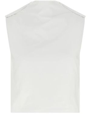 ARMARIUM Glenda Melange Katoen Jersey Top - Wit