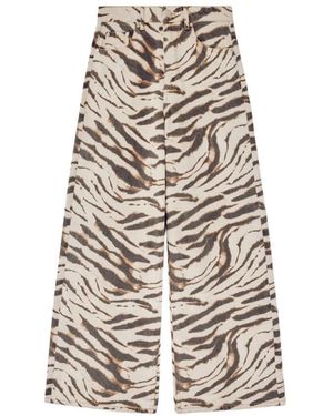 Ganni Wide Jeans - Gris