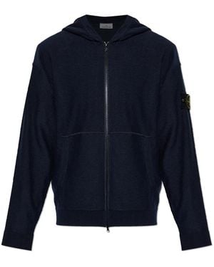 Sweat Homme Stone Island – Bleu, Taille 3XL, Coton, Logo (occasion Parfait état)