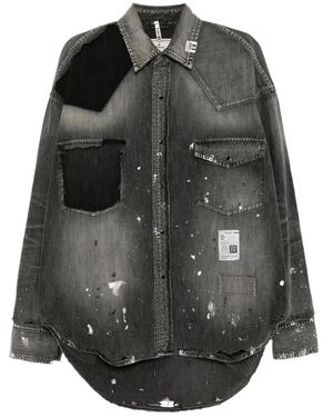 Maison Mihara Yasuhiro Denim Shirts - Zwart