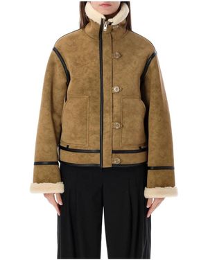 Stand Studio Faux Fur & Shearling Jackets - Marron