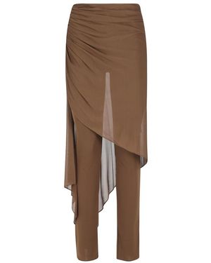 GIUSEPPE DI MORABITO Straight Trousers - Brown