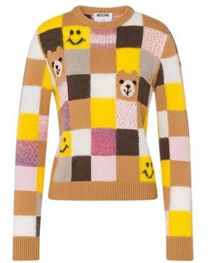 Moschino Round-Neck Knitwear - Yellow
