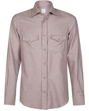 Eleventy Casual Shirts - Purple
