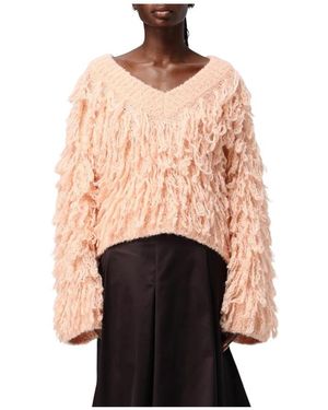 Genny V-Neck Knitwear - Rosa