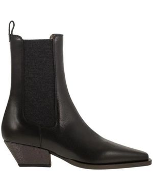 Brunello Cucinelli Cowboy Boots - Black